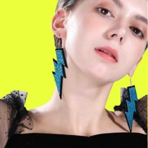 Ride the Blue Lightning Earrings